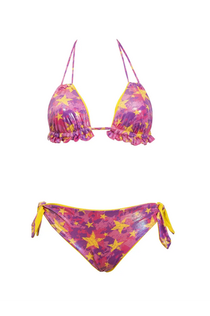 VERDISSIMA | Triangolo estraibile + slip fiocchi Magic Stars Moda/Donna/Abbigliamento/Mare e piscina/Bikini/Coordinati You Store - Messina, Commerciovirtuoso.it