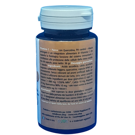 Vitamina C – Force con Quercetina, PH control – rilascio prolungato - 60 capsule
