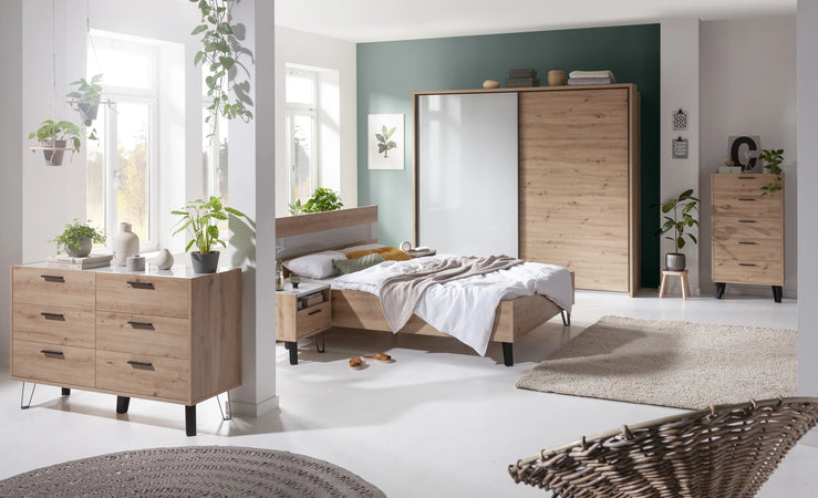 Cassettiera multiuso "Vitruvia" con 6 cassetti rovere e nero h 87 cm Casa e cucina/Organizzazione interni/Porta oggetti cassetti e scaffali/Cassettiere Decor Space - Altamura, Commerciovirtuoso.it