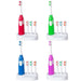 Spazzolino elettrico rotante con 4 testine intercambiabili e base d'appoggio cura dell'igiene orale