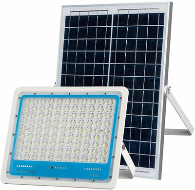 Faro led 1000w faretto solare crepuscolare ip66 fotovoltaico con telecomando
