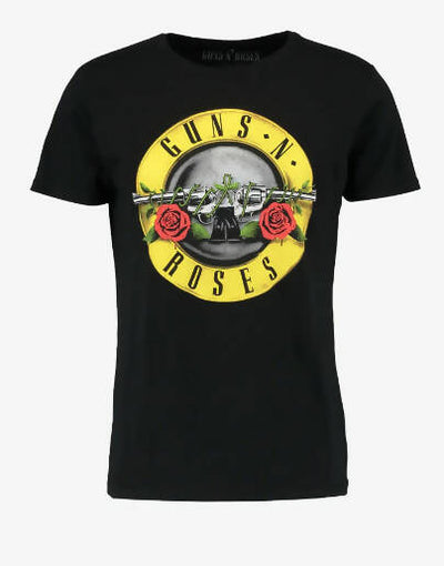 T-Shirt Unisex Guns N' Roses Nera Girocollo Maniche Corte Moda/Uomo/Abbigliamento/T-shirt polo e camicie/T-shirt Il Distintivo - Pesaro, Commerciovirtuoso.it