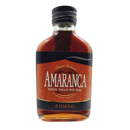 Amaranca 10cl Nobile Amaro dell'Etna di Arancia Selvatica Romeo Produzione Italiana Amaro Italiano Made in Italy Siciliano Amaro Tipici & Food - Bronte, Commerciovirtuoso.it