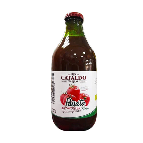 Passata di Pomodoro Italiana Lamigliore350 gr. Biologica Sugo di Pomodoro BIO Made in Italy Alimentari Cataldo Società Agricola - Siderno, Commerciovirtuoso.it