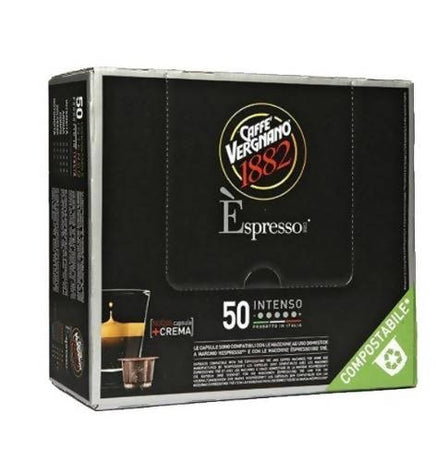 200 pezzi Caffè Vergnano Capsule Compatibili Nespresso Compostabili Miscela INTENSO 4 confezioni da 50 pz Capsule Compatibili Nespresso Compostabili Non solo caffè online - Albano Laziale, Commerciovirtuoso.it