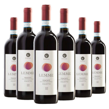 6 X Piemonte Dolcetto Doc "lemme" 750ml 12,5% Vol Azienda Vinicola Winecage Vino Rosso Italiano 6 Bottiglie Alimentari e cura della casa/Birra vino e alcolici/Vino/Vino rosso Azienda Vinicola Winecage - Davagna, Commerciovirtuoso.it