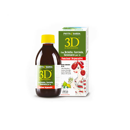 3D il Depurativo Integratore Alimentare 250ml. Per le funzioni depurative Con Betulla, Carciofo e Tarassaco integratore alimentare Farmacia Centrale M.le Iadevaia - Maddaloni, Commerciovirtuoso.it