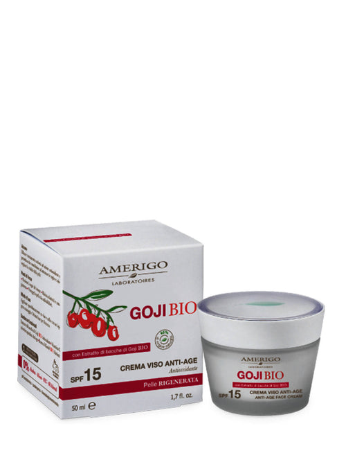 Amerigo Bacche Goji Bio Crema Viso Anti Age SPF15 Pelle Rigenerata Antiossidante Viso 50 ml Crema viso Tiziana non solo gioielli - Civitanova Marche, Commerciovirtuoso.it