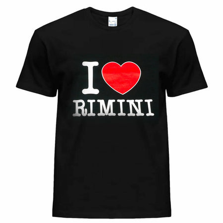 T-shirt I Love Rimini Uomo Maglia Mezze Maniche Girocollo Divertente Moda/Uomo/Abbigliamento/T-shirt con stampe divertenti Il Distintivo - Pesaro, Commerciovirtuoso.it