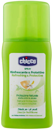 Chicco Spray Rinfrescante Protettivo, Protezione Naturale Dagli Insetti, 100 ml Prodotti Anti Zanzare Sanitaria Gioia del Bimbo - Villa San Giovanni, Commerciovirtuoso.it