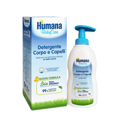 Humana Babycare Detergente Corpo E Capelli 300ml Humana Bio Idramilk 99% Di Ingredienti Naturali Igiene Sanitaria Gioia del Bimbo - Villa San Giovanni, Commerciovirtuoso.it