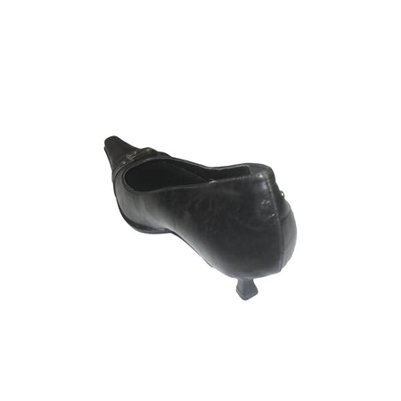 Scarpa Donna Nera in Pelle Elegante - decolte nere - Made in italy - scarpe a punta con fibia per Signora Decolte Nere L'Orchidea - Siderno, Commerciovirtuoso.it