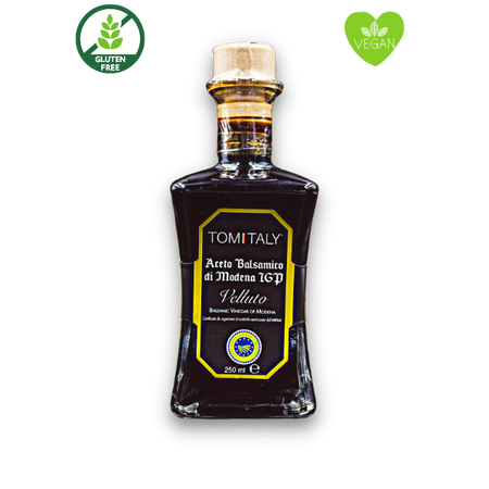 Aceto Balsamico Igp - "velluto" - 250ml Tomitaly Alimentari e cura della casa/Oli aceti e condimenti per insalata/Aceti/Balsamico Tomitaly - Caorso, Commerciovirtuoso.it