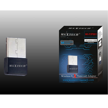 Adattatore Usb Wireless Nano 300mbps Wifi Per Pc Notebook Antenna Maxtech Wi-fip001