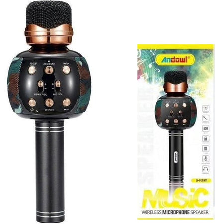 Altoparlante Microfono Wireless Ricaricabile Bluetooth Fm Radio Musica Q-m2911