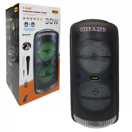 Altoparlante Speaker Cassa Bluetooth Portatile Kb8808 30w Microfono Telecomando