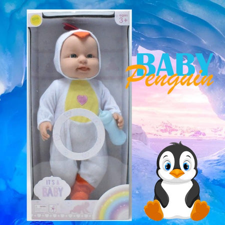 Penguin Baby Bambolotto Bambola Vestito Pinguino Giocattolo Parlante Bambina