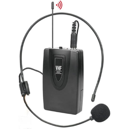 Amplificatore Vocale Portatile Con Microfono Ad Archetto Wireless Vhf 30mt W737