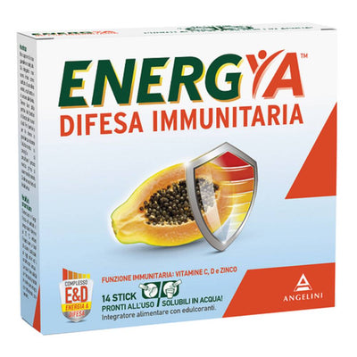 Angelini Spa Energya Difesa Immunitaria 14Stick Salute e cura della persona/Vitamine minerali e integratori/Singole vitamine/Multivitamine FarmaFabs - Ercolano, Commerciovirtuoso.it