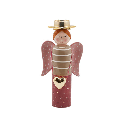 Portacandele decorativo Angelo con Cuore decorazione Verde per Natale h 26,5 cm Casa e cucina/Decorazioni per interni/Addobbi e decorazioni per ricorrenze/Decorazioni natalizie/Schiaccianoci MagiediNatale.it - Altamura, Commerciovirtuoso.it