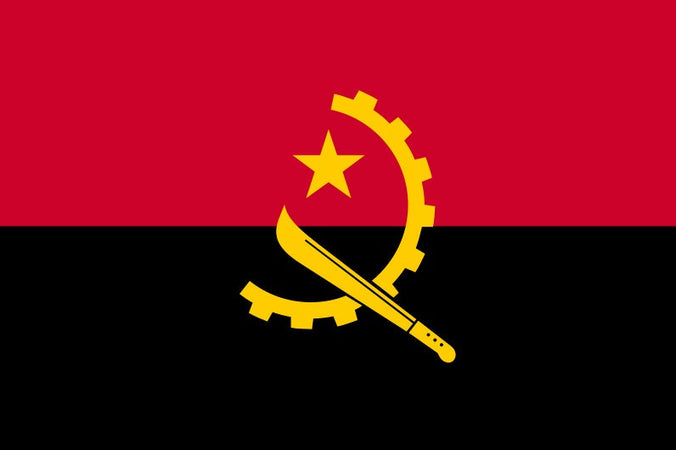 Bandiera Angolana Bandiera Dell'Angola Sport e tempo libero/Fan Shop/Patio prato e giardino/Bandiere per esterno Il Distintivo - Pesaro, Commerciovirtuoso.it