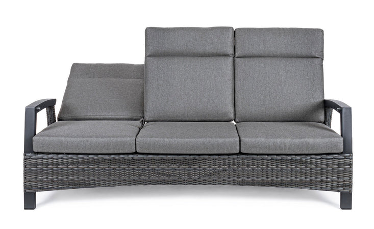 Divano "Britton" a tre posti, reclinabile, con cuscini comodi e sfoderabili, in alluminio Giardino e giardinaggio/Arredamento da giardino e accessori/Divani Decor Space - Altamura, Commerciovirtuoso.it