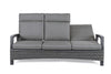 Divano Britton a tre posti, reclinabile, con cuscini comodi e sfoderabili, in alluminio Giardino e giardinaggio/Arredamento da giardino e accessori/Divani Decor Space - Altamura, Commerciovirtuoso.it