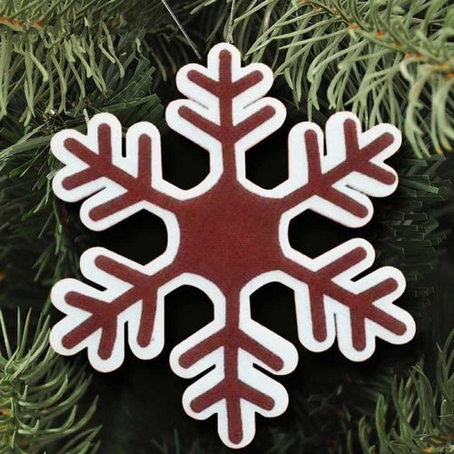 Appendino Fiocco Di Neve Natale Ovatta E Juta 44 Cm Decorazioni Natale