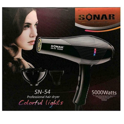 Asciugacapelli Diffusore Phon 5000w Sonar Sn-54 Professionale Salone Di Bellezza