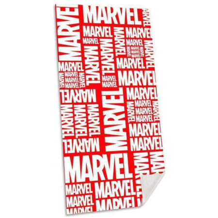 Telo Mare In Cotone Marvel Avengers Rosso Asciugamano Mare Piscina Bambini