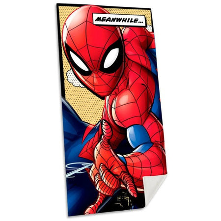Telo Mare In Cotone Spider Man Asciugamano Mare Piscina Uomo Ragno Per Bambini