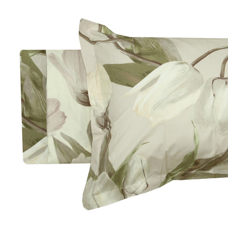 Completo lenzuola copriletto atelier dis. 25 in percalle di puro cotone – Tessitura Randi