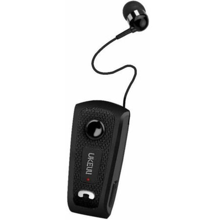 Auricolare Bluetooth Cuffia Clip-on Uk-e20 Cavo Retrattile Smartphone
