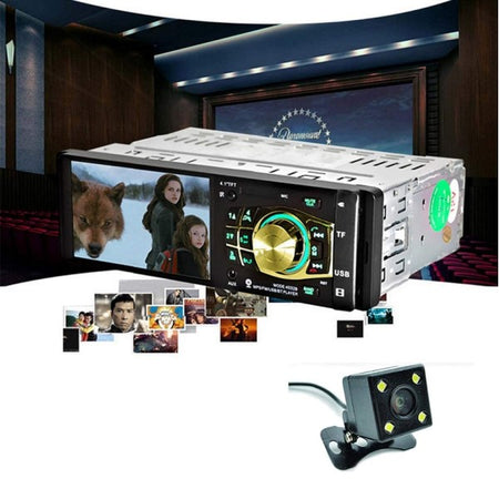 Autoradio Auto Mp5 Player Telecamera Bluetooth Radio Audio Video Tf Usb 4032b