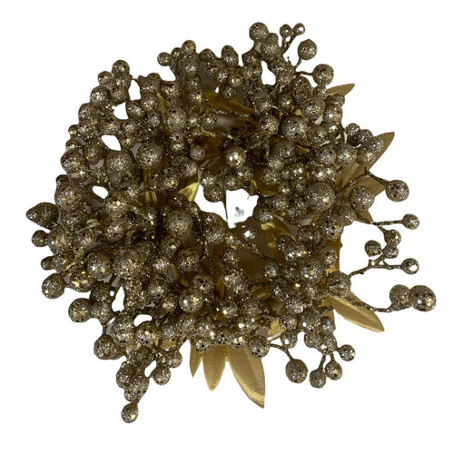 Corona natalizia Mille Bacche ghirlanda color champagne ø 20 cm Casa e cucina/Decorazioni per interni/Addobbi e decorazioni per ricorrenze/Decorazioni natalizie/Orpelli e festoni MagiediNatale.it - Altamura, Commerciovirtuoso.it