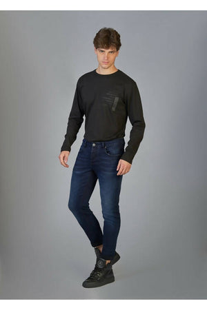Jeans Uomo Datch Slim Fit Jeans Casual Blu Scuro in Cotone Moda/Uomo/Abbigliamento/Jeans Sportast - Cimego, Commerciovirtuoso.it