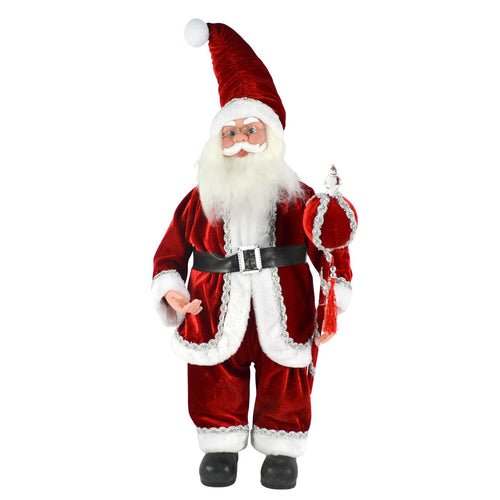 Pupazzo Babbo Natale carillon in movimento con vestito Rosso h 72 cm Casa e cucina/Decorazioni per interni/Addobbi e decorazioni per ricorrenze/Decorazioni natalizie/Schiaccianoci MagiediNatale.it - Altamura, Commerciovirtuoso.it