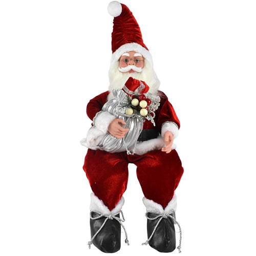 Pupazzo Babbo Natale Seduto carillon in movimento con vestito Rosso h 82 cm Casa e cucina/Decorazioni per interni/Addobbi e decorazioni per ricorrenze/Decorazioni natalizie/Schiaccianoci MagiediNatale.it - Altamura, Commerciovirtuoso.it