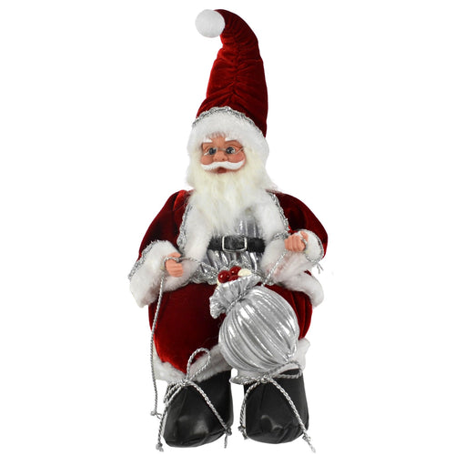 Pupazzo Babbo Natale Seduto carillon in movimento con vestito Rosso h 50 cm Casa e cucina/Decorazioni per interni/Addobbi e decorazioni per ricorrenze/Decorazioni natalizie/Schiaccianoci MagiediNatale.it - Altamura, Commerciovirtuoso.it