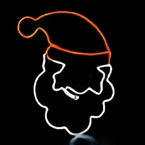 Figura luminosa Faccia di Babbo Natale con luci a tubo neon rosso e bianco h 47 cm Casa e cucina/Decorazioni per interni/Addobbi e decorazioni per ricorrenze/Decorazioni natalizie/Luci natalizie/Catene luminose per esterni MagiediNatale.it - Altamura, Commerciovirtuoso.it