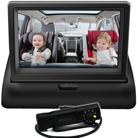 Baby Monitor Di Sicurezza Lcd Full Hd 1080p Q-ca805 Da 4,5" Per Cruscotto Auto