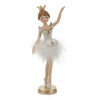 Statuetta decorativa Ballerina decorazione bianco e oro per Natale h21 cm Casa e cucina/Decorazioni per interni/Addobbi e decorazioni per ricorrenze/Decorazioni natalizie/Schiaccianoci MagiediNatale.it - Altamura, Commerciovirtuoso.it