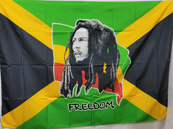 Bandiera giamaicana con la faccia di Bob Marley Casa e cucina/Decorazioni per interni/Arte/Poster e stampe Il Distintivo - Pesaro, Commerciovirtuoso.it