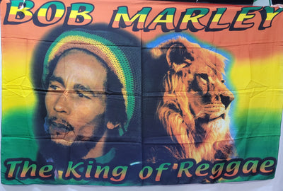 Bandiera Bob Marley King of Reggae Casa e cucina/Decorazioni per interni/Arte/Poster e stampe Il Distintivo - Pesaro, Commerciovirtuoso.it