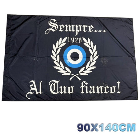 Bandiera Forza Napoli Festa 3 Scudetto Sempre Al Tuo Fianco 1926 Curva 90x140cm