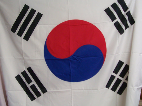 Bandiera Coreana Bandiera Corea Sport e tempo libero/Fan Shop/Calcio/Bandiere e gagliardetti Il Distintivo - Pesaro, Commerciovirtuoso.it