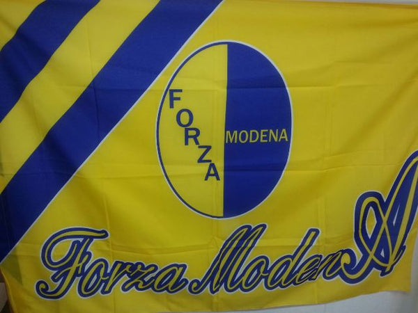 Bandiera gialloblù del Modena Calcio Sport e tempo libero/Fan Shop/Motociclismo/Bandiere e gagliardetti Il Distintivo - Pesaro, Commerciovirtuoso.it