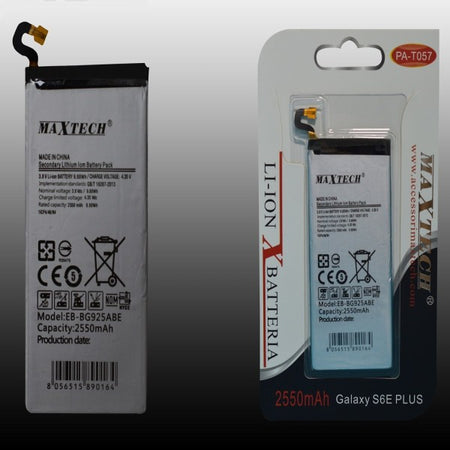 Batteria Compatibile Per Samsung Galaxy S6e Plus A Litio Maxtech 2550mah Pa-t057