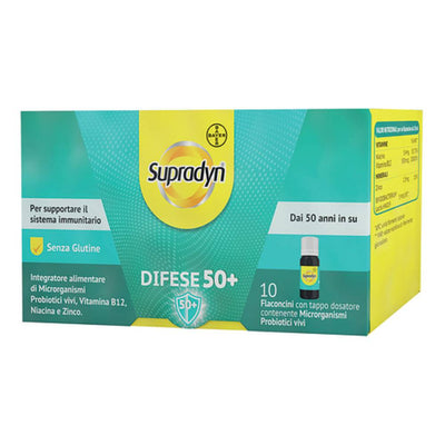Bayer Spa Supradyn Difese 50+ 10Fl 10Ml Salute e cura della persona/Vitamine minerali e integratori/Singole vitamine/Multivitamine FarmaFabs - Ercolano, Commerciovirtuoso.it