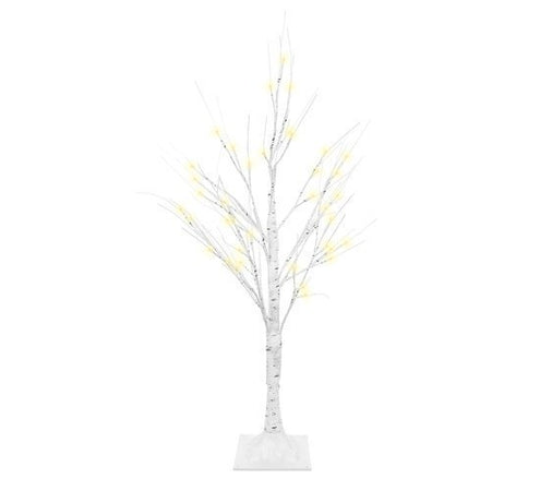 Albero di betulla 180 cm di natale decorativo - illuminato con  Lampade LED 31V